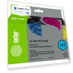 Чернила для заправки Cactus CS-RK-F6V16AE многоцветный 90мл для HP DJ 2130