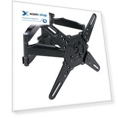 Кронштейн настенный Kromax ATLANTIS-45 Kromax_20217 22-65", макс. 45кг, поворот и наклон, VESA 400х400, серый