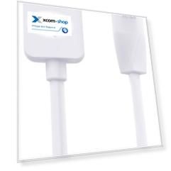 Кабель Hoco X1 6957531032038 USB 2.0, AM/microBM, белый, 1м