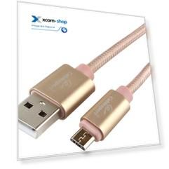 Кабель интерфейсный USB 2.0 Cablexpert CC-U-mUSB01Gd-1M AM/microB, серия Ultra, длина 1м, золотой, блистер