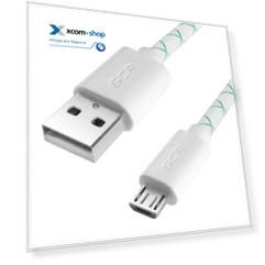 Кабель интерфейсный USB 2.0 GCR GCR-UA9MCB3-BD-1.5m ,09212, micro USB, бело-зеленый, белые коннекторы, 28/24 AWG, AM / microB 5pin, поддержка функции