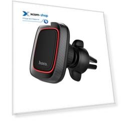 Держатель автомобильный Hoco CA23 6957531065586 на дефлектор, магнитный, черный