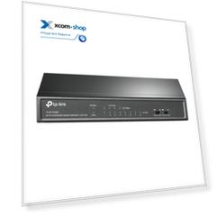Коммутатор TP-LINK TL-SF1008LP 8-портовый 10/100 Мбит/с неуправляемый с 4 портами PoE, металлический корпус, настольная установка, бюджет PoE 41 Вт
