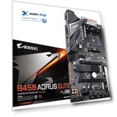 Материнская плата ATX GIGABYTE B450 AORUS ELITE (AM4,AMD B450,4*DDR4(3200),6*SATA 6G RAID,2*M.2,4*PCI-E,7.1CH,GLan,4*USB 3.1,DVI/HDMI) RTL