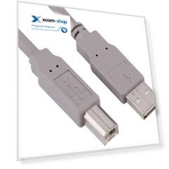 Кабель интерфейсный USB 2.0 HAMA AM/BM 00034694 1.5 м серый, H-34694