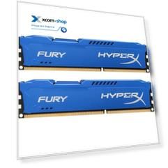 Модуль памяти DDR3 8GB (2*4GB) HyperX HX318C10FK2/8 Fury Blue PC3-14900 1866MHz CL10 1.5V Радиатор RTL