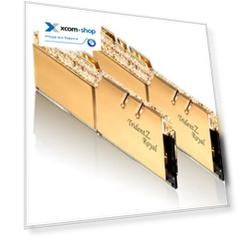 Модуль памяти DDR4 16GB (2*8GB) G.Skill F4-4400C18D-16GTRG TRIDENT Z ROYAL, PC-35200, 4400MHz, CL18, радиатор, 1.4V, gold