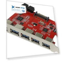 Контроллер расширения ORIENT VA-3U5219PE VIA VL805 + VL813,PCI Express 1x rev. 2.0, 5xUSB 3.0 OEM