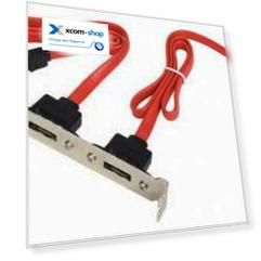 Планка Cablexpert CCSATA2RECEPTACLE Планка в системный блок 2 eSATA(внешн) / 2 SATA(внутр), Gembird, 7pin