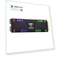 Накопитель SSD M.2 2280 Patriot Memory VPR100-512GM28H Viper Gaming VPR100 RGB 512GB PCI-E 3.0 x4 3D TLC 3300/2100MB/s IOPS 700K/400K MTBF 2M