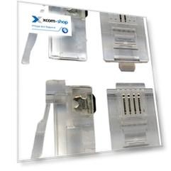 Коннектор TWT TWT-PL12-6P2C/100 телефонный RJ-12 6P2C для розетки (100шт.)