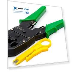 Устройство обжимное Atcom AT9147 RJ45 RJ11 в блистере 8p6p4p KSModern KS-315
