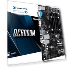 Материнская плата mATX ASRock QC6000M (E2-6110, 2*DDR3(1600), 2*SATA 6G, 3*PCIE, 7.1CH, Glan, 2*USB 3.2, D-Sub/HDMI/COM) RTL