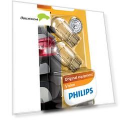 Лампа накаливания Philips Vision W21/5W 12V 21/5W 2 шт