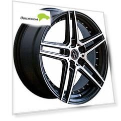 Литые диски HARP Y-22 8х18/5х112 D66.6 ET35 satin-black__machined-face