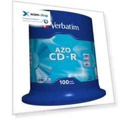 Диск CD-R Verbatim 43430 700МБ, 80 мин., 52х, 100 шт., Cake Box, DL+