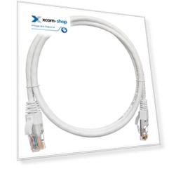 Кабель патч-корд U/UTP 5e кат. 0,3м. NikoMax NMC-PC4UD55B-003-C-WT 2хRJ45/8P8C, T568B, Molded, BC (чистая медь), 24AWG, LSZH нг(А)-HFLTx, белый