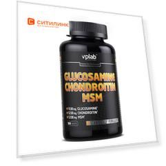 Глюкозамин Хондроитин VPLAB Glucosamine & Chondroitin & MSM, таблетки, 180шт [vp56692]