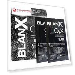 BLANX Полоски отбеливающие с углем / BlanX O3X Whitening Strips Black 75 мл