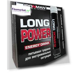 Экстракт Гуараны Long Power, 10 шотов.по 25 мл, IRONMAN
