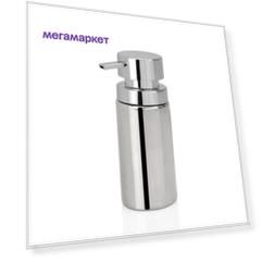 Andrea House Диспенсер для жидкого мыла Chrome Ceramic and Chrome, хром CC19078