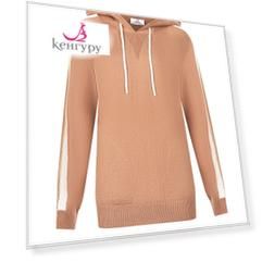 Бежевый джемпер с капюшоном Deha