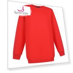 Красный свитшот oversize Dan Maralex
