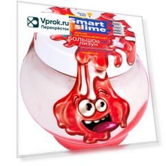 Игрушка Genio kids Лизун-мялка Смарт-слайм красный 500г