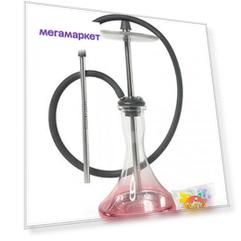 Кальян Al Sur Hookah Crystal (гравировка планеты) с одноразовыми мундштуками Watta