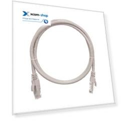 Кабель патч-корд U/UTP 6 кат. 3м NikoMax NMC-PC4UE55B-030-C-GY 2хRJ45/8P8C, T568B, Molded, 24AWG (7х0,205мм), BC (чистая медь), LSZH нг(А)-HFLTx, серы