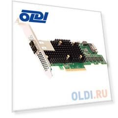 MegaRAID 9580-8I8E SGL (05-50076-00) PCIe 4.0 x8 LP, SAS/SATA/NVMe, RAID 0,1,5,6,10,50,60, 16port(1 * int SFF8654 + 2 * ext SFF8644), 8GB Cache, 3916R