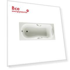 Чугунная ванна roca 2331g0000 haiti 140х75 противоскользящее покрытие, с отверстиями 00000072540