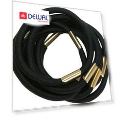 Резинки для волос черные DEWAL