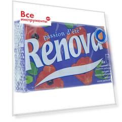 Бумажные платочки renova 4 слоя, 6 пачек по 10 листов flore passion 5601028003599