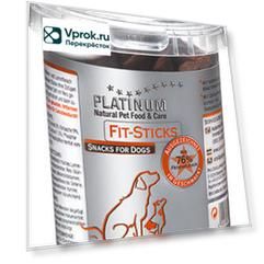 Лакомство для собак Platinum Fit Sticks колбаски Курица Ягненок 300г