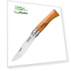 Нож Opinel №10, углеродистая сталь, рукоять из дерева бука, 113100 (+ Антисептик-спрей для рук в подарок!)