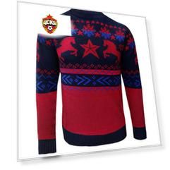 Свитер вязаный ЦСКА "Кони" (XL)