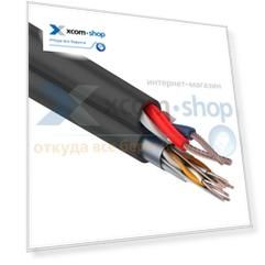 Кабель Rexant FTP 4PR 24AWG CAT5e + 2х0.75мм²., 200м., черный, OUTDOOR