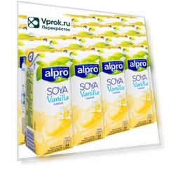 Напиток соевый Alpro Soya Ваниль без глютена 1.8% 250мл (упаковка 24 шт.)