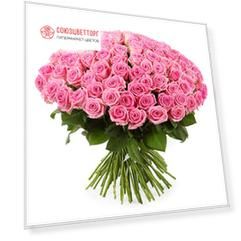 Букет из 101 розовой розы