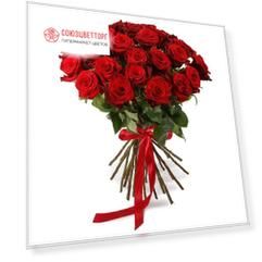 Букет из 25 красных роз