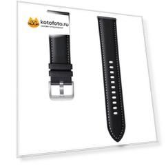 Ремешок Samsung Stitch Leather Band для Galaxy Watch 3 черный (ET-SLR84LBEGRU) 45мм