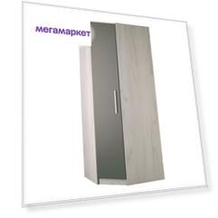 Платяной шкаф Hoff Бланка 80310204 82х235х82, дуб белый крафт/серый графит