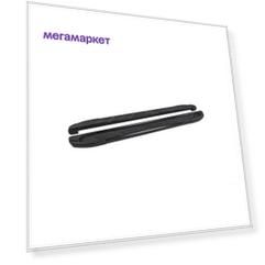 Пороги площадки Can Otomotiv на Мицубиси Аутлендер 2012-2020 №11 Corund Black, алюм. MIOL.