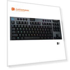 Клавиатура Logitech G915 TKL Lightspeed, USB, Bluetooth/Радиоканал, черный [920-009536]