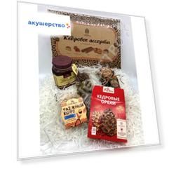 НатурВектор Подарочный набор Таёжный: орехи, сироп, мед, конфеты, кофе