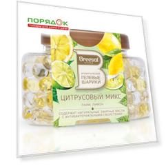 Ароматические гелевые шарики Breesal, 160 г, Цитрусовый микс, B/25008