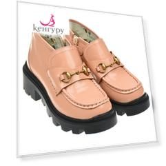 Розовые ботинки с пряжками GUCCI детские