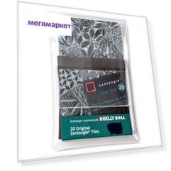 Набор карточек Zentangle 20 л 89*89 мм черный