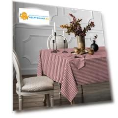 Комплект столового белья "Косички": скатерть и салфетки, 145х220см